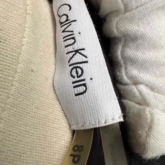 Calvin Klein Wrap Collar Pocket Dress - 8P - Picture 3 of 9